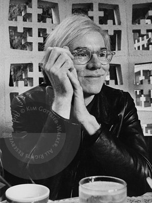 Andy Warhol, interviewed at the Polo Lounge of the Beverly Hills Hotel